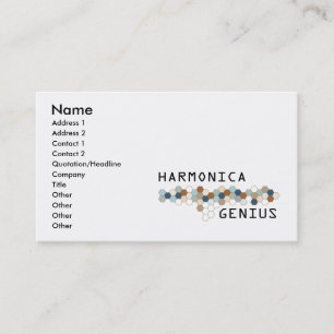 Harmonica Genius Business Card