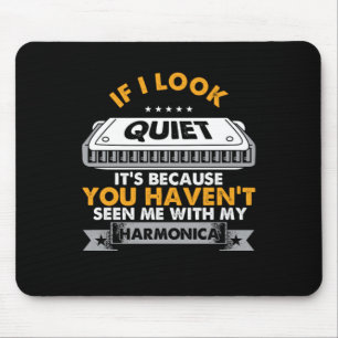Harmonica Instrument Blues Acoustic Music Gift Mouse Pad