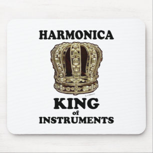 Harmonica King of Instruments Mouse Pad