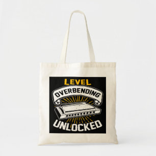 Harmonica Lover Level Overbending Unlocked Reed Mu Tote Bag