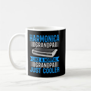 Harmonica Lover Mens Harmonica Grandpa Harmonica P Coffee Mug