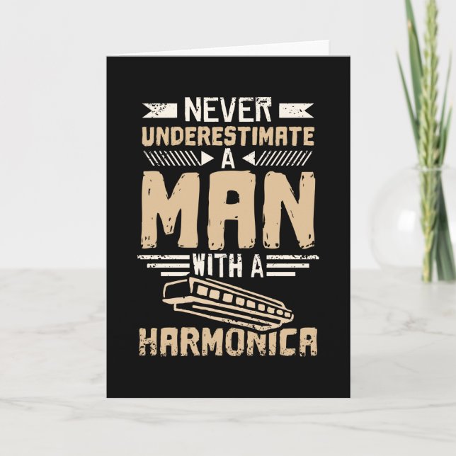 Harmonica Man Card (Front)
