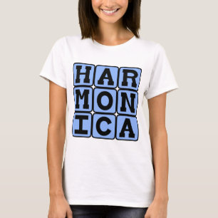 Harmonica, Musical Instrument T-Shirt