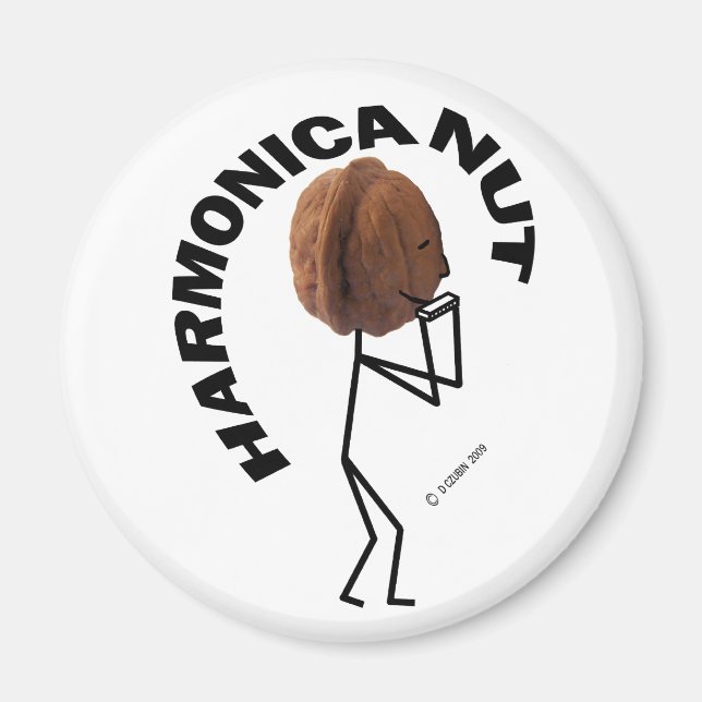 Harmonica Nut Magnet (Front)
