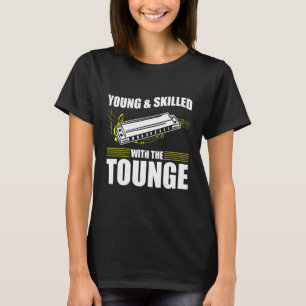 Harmonica Playing For Harmonica Player Harmonica T T-Shirt