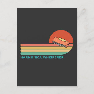 harmonica whisperer  postcard