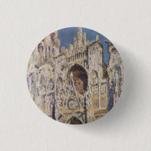 Harmonie in Blau und Gold Claude Monet   3 Cm Round Badge