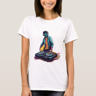 Harmonious Beats: DJ Bridging Worlds T-Shirt. T-Shirt