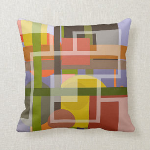 Harmonious Cushion with Modern Abstract Design