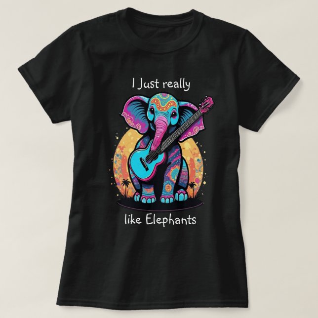 Harmonious Jumbo Jam I just really like elephant T-Shirt (Design Front)