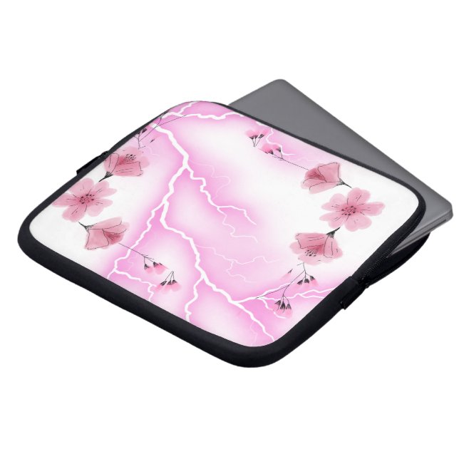 Harmonious lines, laptop sleeve (Front Top)