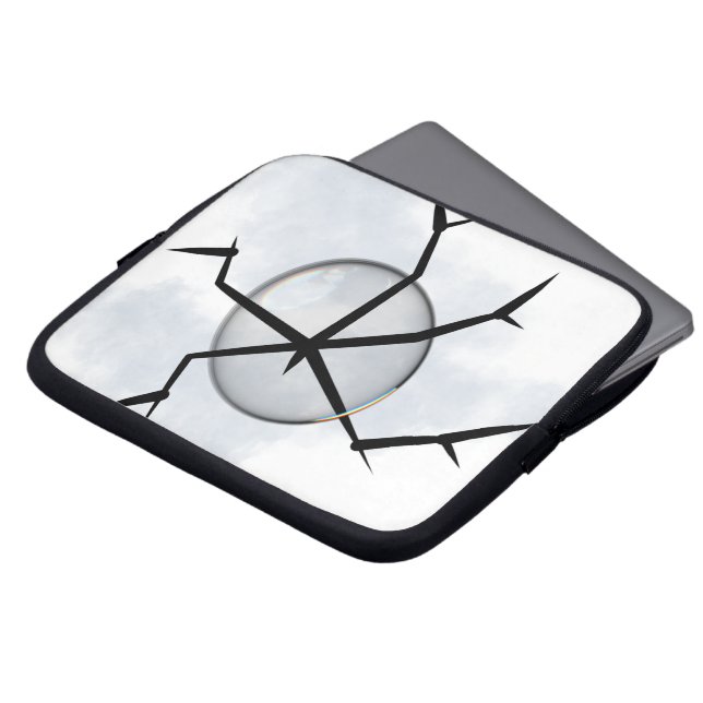 Harmonious lines, laptop sleeve (Front Top)