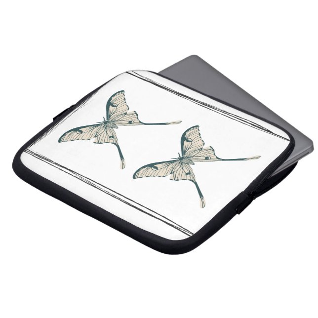 Harmonious lines, laptop sleeve (Front Top)