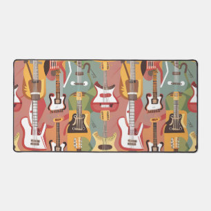Harmonious world of music desk mat