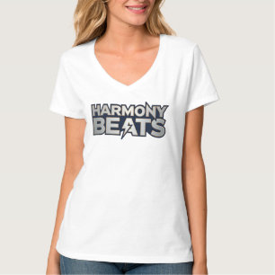 Harmony Beats – Music Vibes Text Art T-Shirt