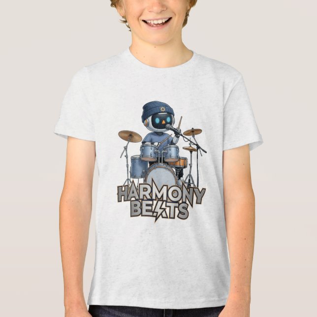 Harmony Beats – Zedoura Drummer Tri-Blend Shirt (Front)
