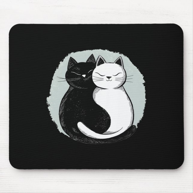 Harmony Cats Spiritual Lance Feline Lovers  Mouse Pad (Front)