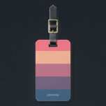 Harmony Colourful Stripes Luggage Luggage Tag<br><div class="desc">Harmony Colourful Stripes Luggage Bag Tag,  is stylish and chic. Personalise with your name (front and back) and address.</div>