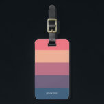 Harmony Colourful Stripes Luggage Tag<br><div class="desc">Harmony Colourful Stripes Luggage Bag Tag,  is stylish and chic. Personalise with your name (front and back) and address.</div>