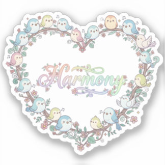 Harmony Cute Chibi Birds