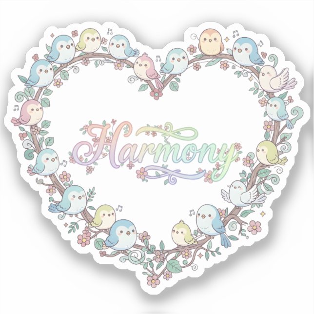 Harmony Cute Chibi Birds (Front)
