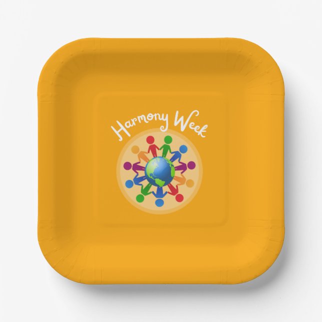 Harmony Day 2024 Paper Plate (Front)