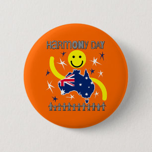 Harmony Day Australia 6 Cm Round Badge