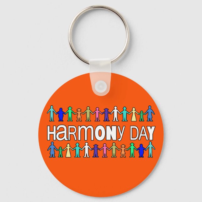 Harmony Day Australia  Key Ring (Back)
