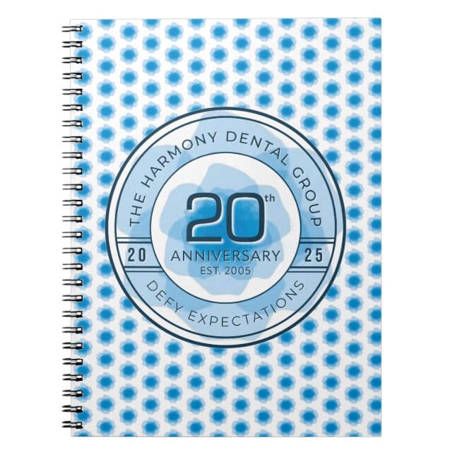 Harmony Dental 20th Anniversary Notebook (Front)