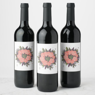 harmony flower wine label