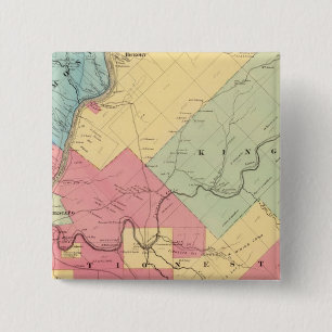 Harmony, Hickory, Kingsley, Tionesta townships 15 Cm Square Badge
