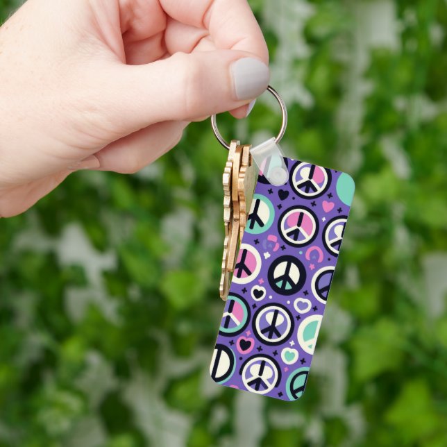 Harmony Hues A Peaceful Pattern Key Ring (Hand)