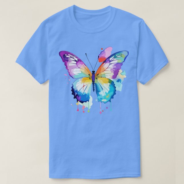 Harmony in Flight A Kaleidoscope of Colours and Fl T-Shirt (Design Front)