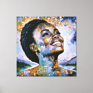 "Harmony in Gold and Sky"      Canvas Print