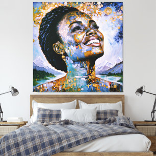 "Harmony in Gold and Sky"      Canvas Print
