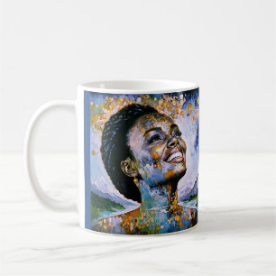 "Harmony in Gold and Sky" Coffee Mug
