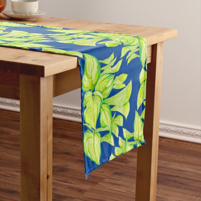 'Harmony in Green' on a Table Runner (In Situ)