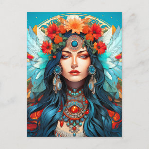 Harmony in Heritage - Art Nouveau Design Postcard