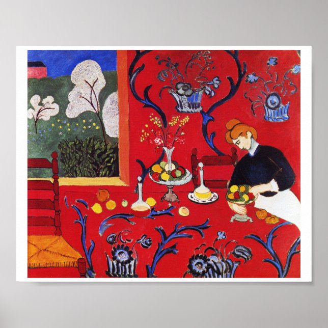 Harmony in Red, Matisse Poster (Front)