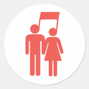 Harmony in Sync Classic Round Sticker