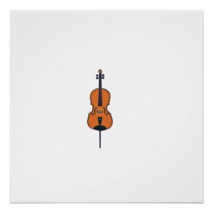 Harmony of Nature — Playful Cello T-Shirt Vector Poster