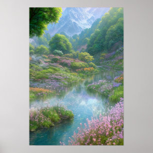 Harmony of Nature, Sping landscape Poster