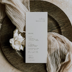 HARMONY Olive Green Place Card Menu