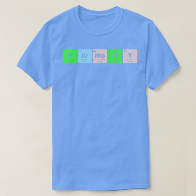 Harmony Periodic Table T-Shirt (Design Front)