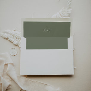 HARMONY Sage Green Wedding Envelope