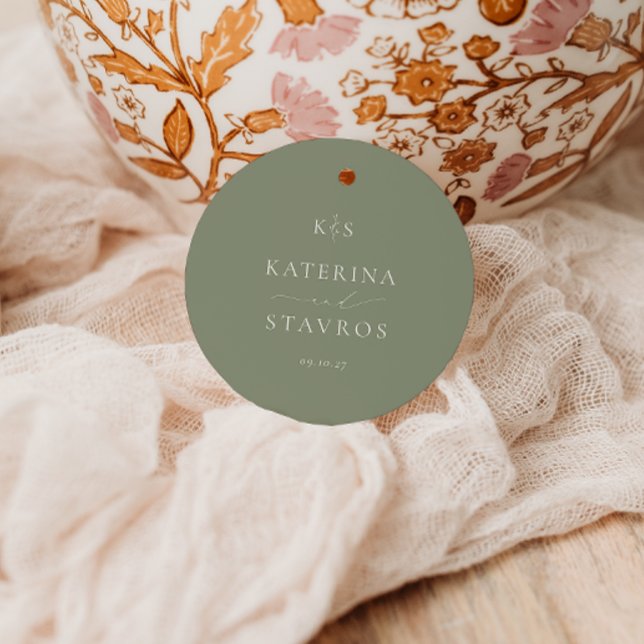 HARMONY | Sage Green Wedding Favour Tags (Creator Uploaded)