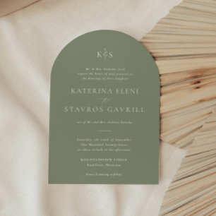 HARMONY   Sage Green Wedding Invitation