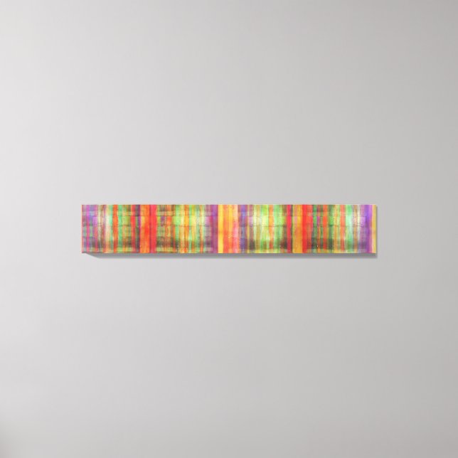Harmony Stripes Abstract Modern Art Wrapped Canvas (Front)