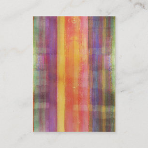 Harmony Stripes Colours Abstract Art Business Card
