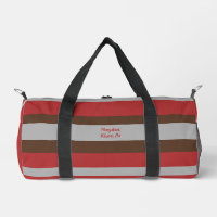 Harmony Stripes Horizontal Lines Grey Red Brown